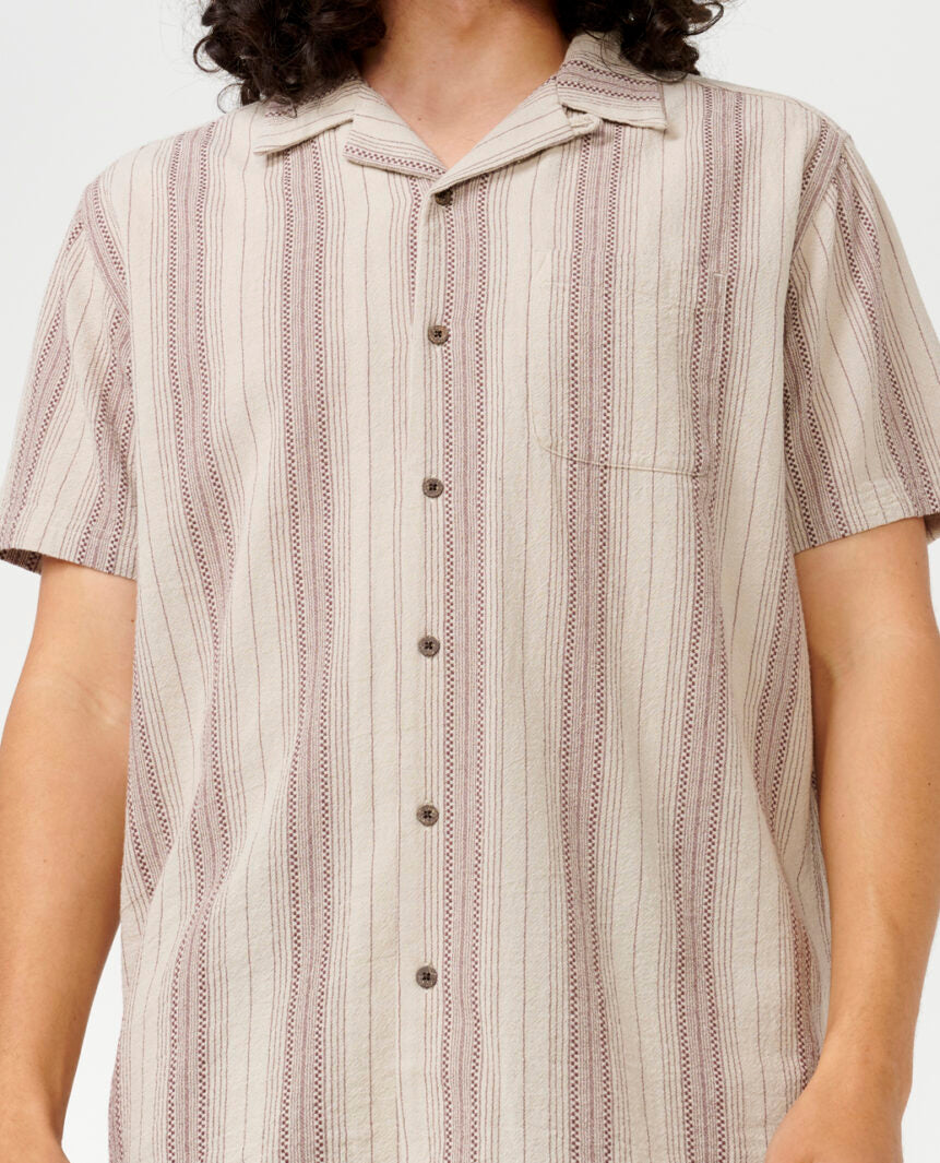 RIP CURL |CHECK MATE S/S SHIRT | חולצה מכופתרת קצרה גברים וויבז מ.ס בע"מ