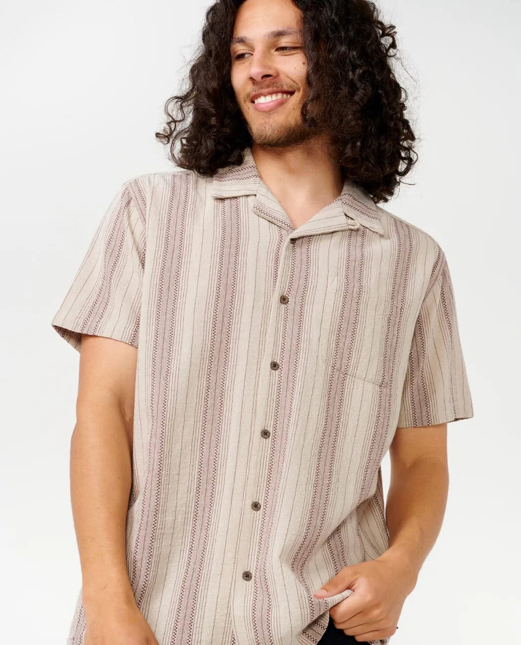 RIP CURL |CHECK MATE S/S SHIRT | חולצה מכופתרת קצרה גברים וויבז מ.ס בע"מ