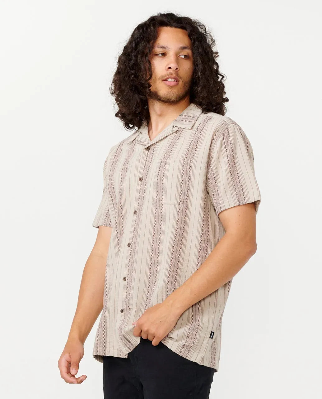 RIP CURL |CHECK MATE S/S SHIRT | חולצה מכופתרת קצרה גברים וויבז מ.ס בע"מ