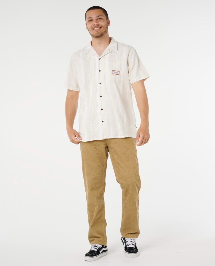 RIP CURL | MOD CALI STRIPE S/S SHIRT | חולצה מכופתרת גברים וויבז מ.ס בע"מ