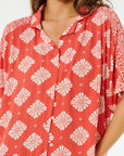 RIP CURL | VENTURA VISCOSE S/S SHIRT | חולצה מכופתרת קצרה נשים וויבז מ.ס בע"מ