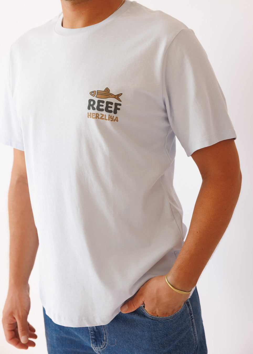 Reef Diver T-Shirt | חולצה ריף - תכלת צוללן Reef Shop