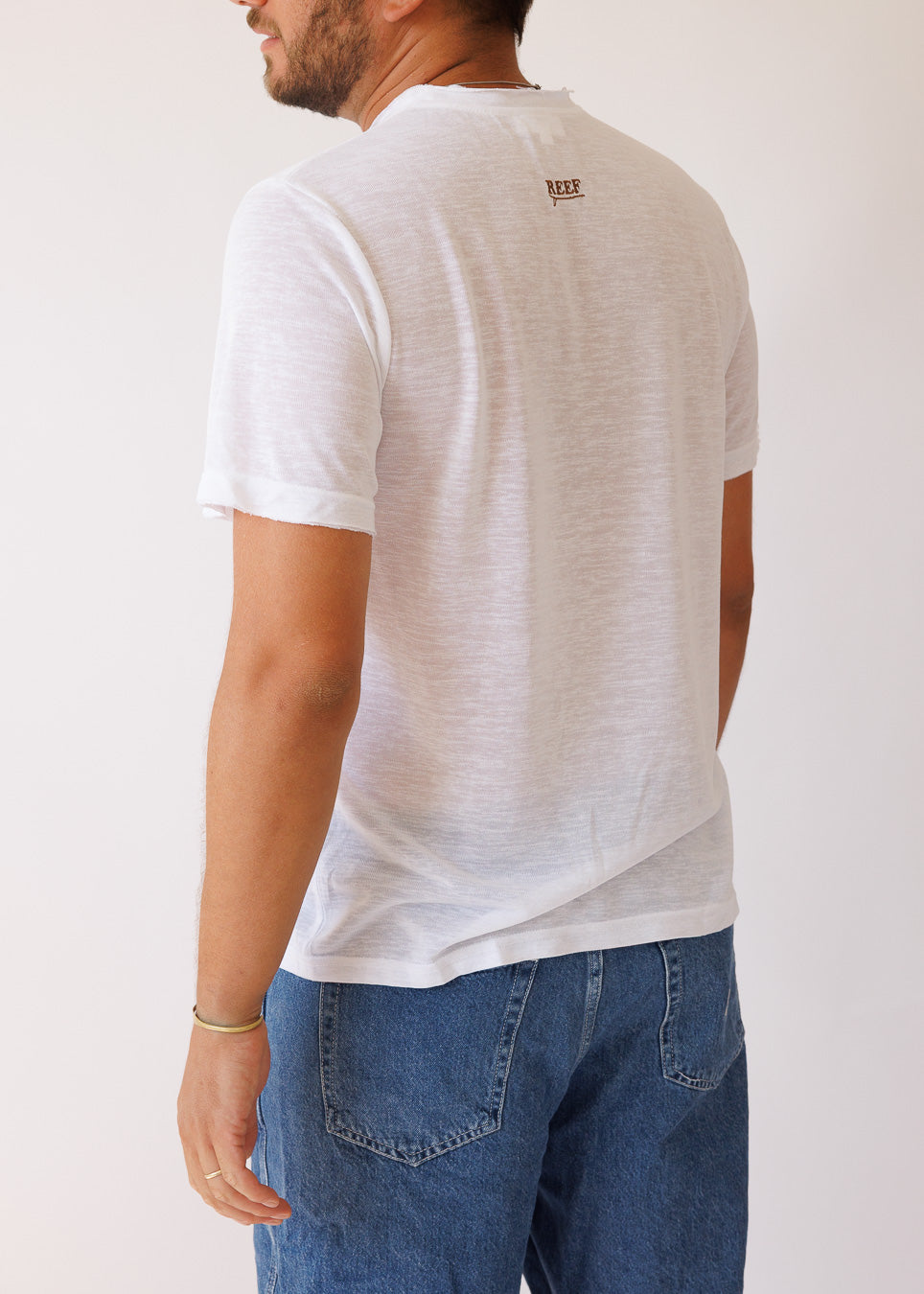 Reef White linen | חולצה ריף - פשתן שמנת Reef Shop