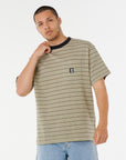 RIP CURL | SEARCH STRIPE T | חולצה קצרה פסים וויבז מ.ס בע"מ
