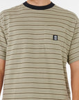 RIP CURL | SEARCH STRIPE T | חולצה קצרה פסים וויבז מ.ס בע"מ