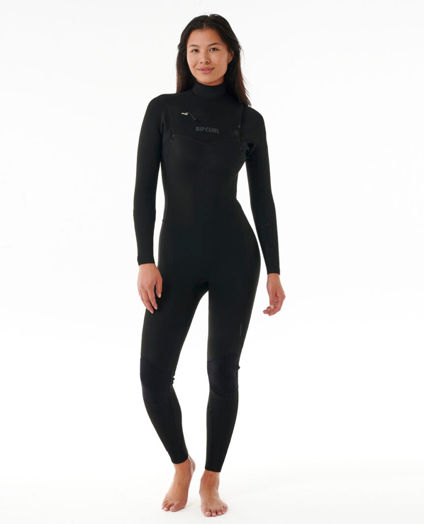 RIP CURL | DWN PATROL WOMEN 3/2 CZ BLACK | חליפת גלישה נשים ריפ קארל 3/2 רוכסן חזה וויבז מ.ס בע"מ