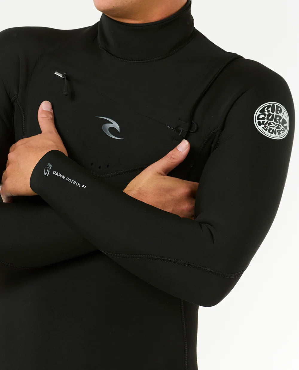 RIP CURL | DAWN PATROL CZ 3/2 BLACK | חליפת גלישה רוכסן חזה שחור וויבז מ.ס בע"מ