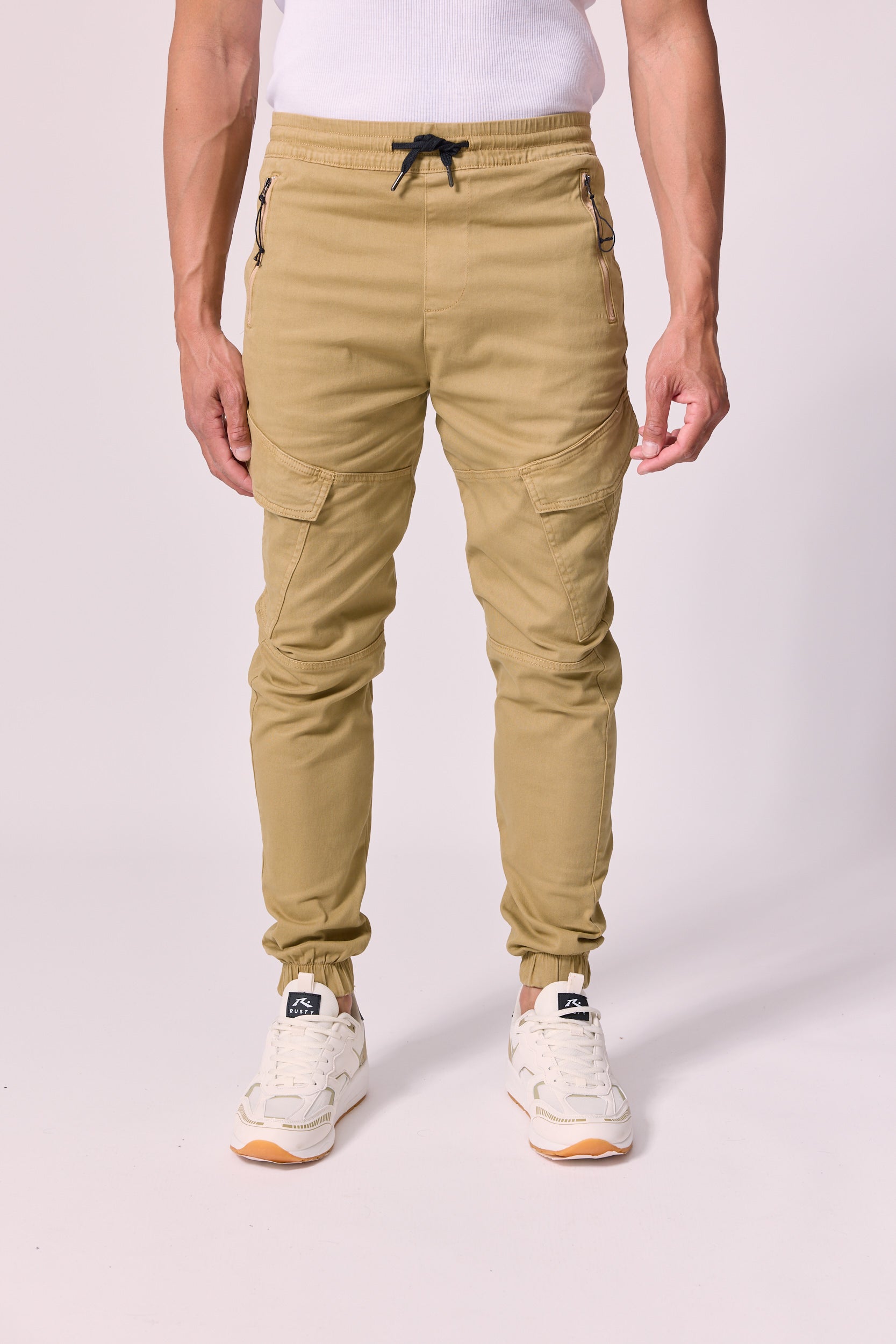 RUSTY | PAOLOW24 PANTALON CARGO KAKI | מכנס ארוך גברים אוריונקה