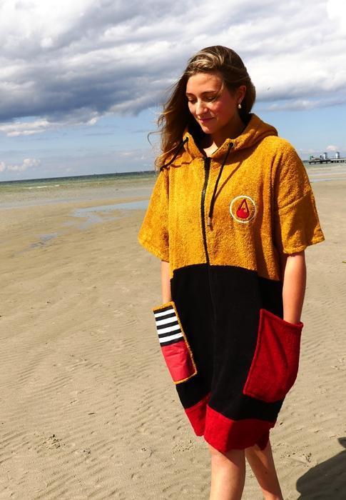 WAVE | Bamboo Ponchino Zip Dusty, Size M | פונצ'ו Sepa