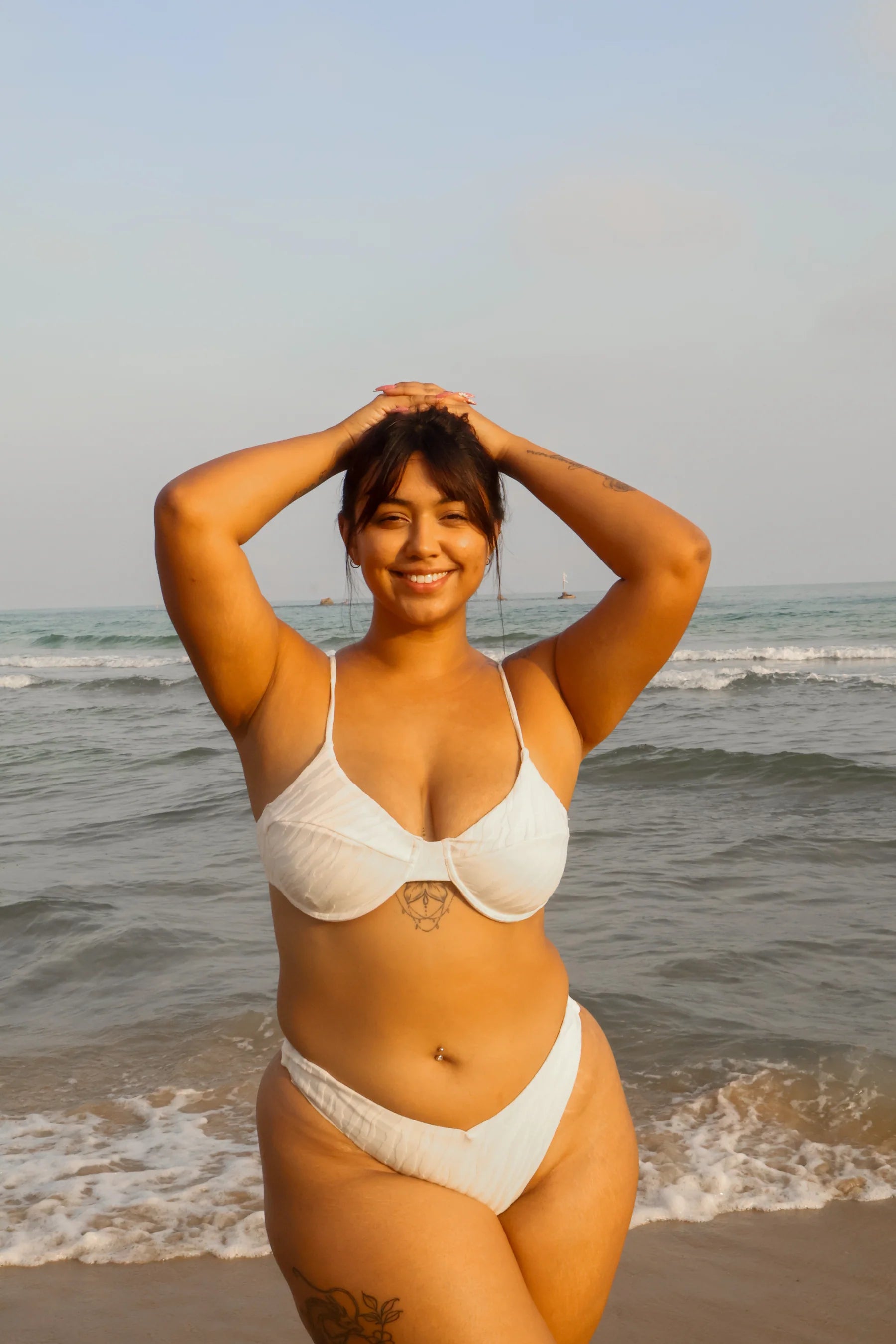 LIKA | Soul Top - white/brown zebra | חלק עליון זברה ברזלים LIKA