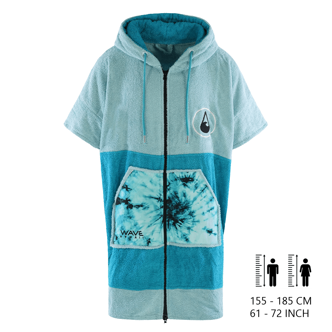 WAVE | Cotton Poncho Zip Flyh Size L | פונצ'ו Sepa