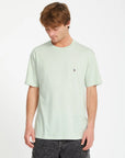| STONE BLANKS BSC SST | חולצה טי VOLCOM שירט ירוק ליים VOLCOM
