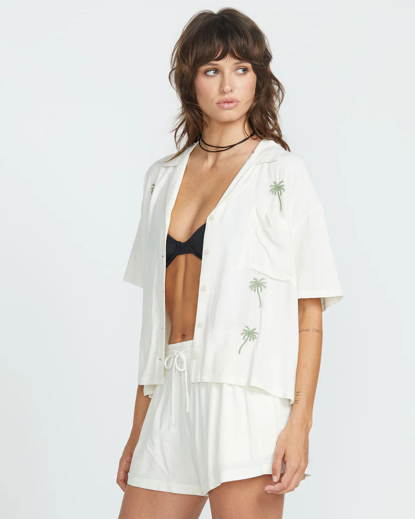 VOLCOM | SUN STUNNER SS | חולצה מכופתרת נשים VOLCOM