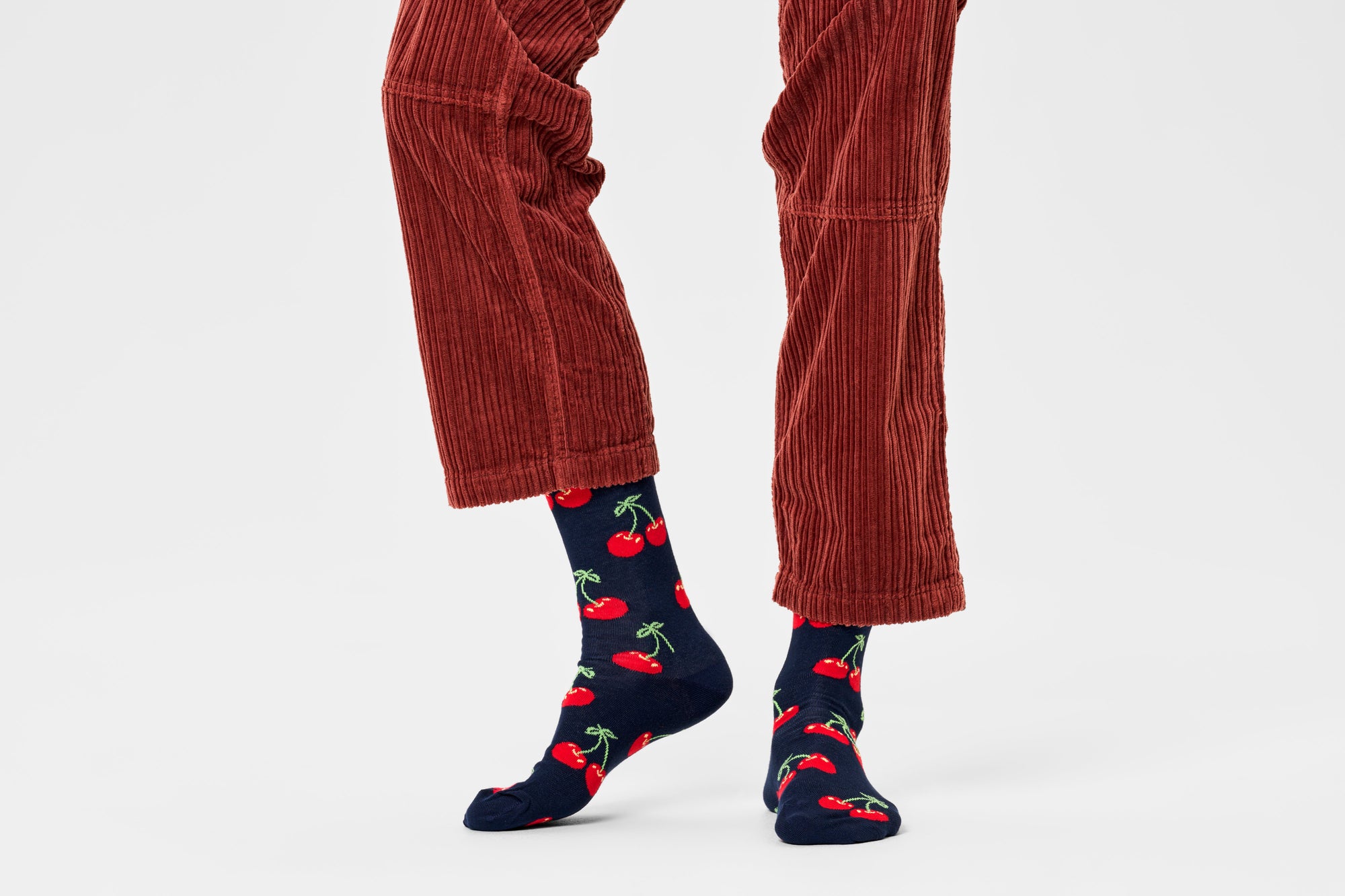 HAPPY SOCKS | CHERRY SOCK | האפי סוקס זוג גרביים דובדבן 911