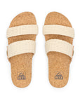 REEF | CJ7138 Cushion Vista Natural Crochet Textile | כפכף נשים קרושה שמנת REEF