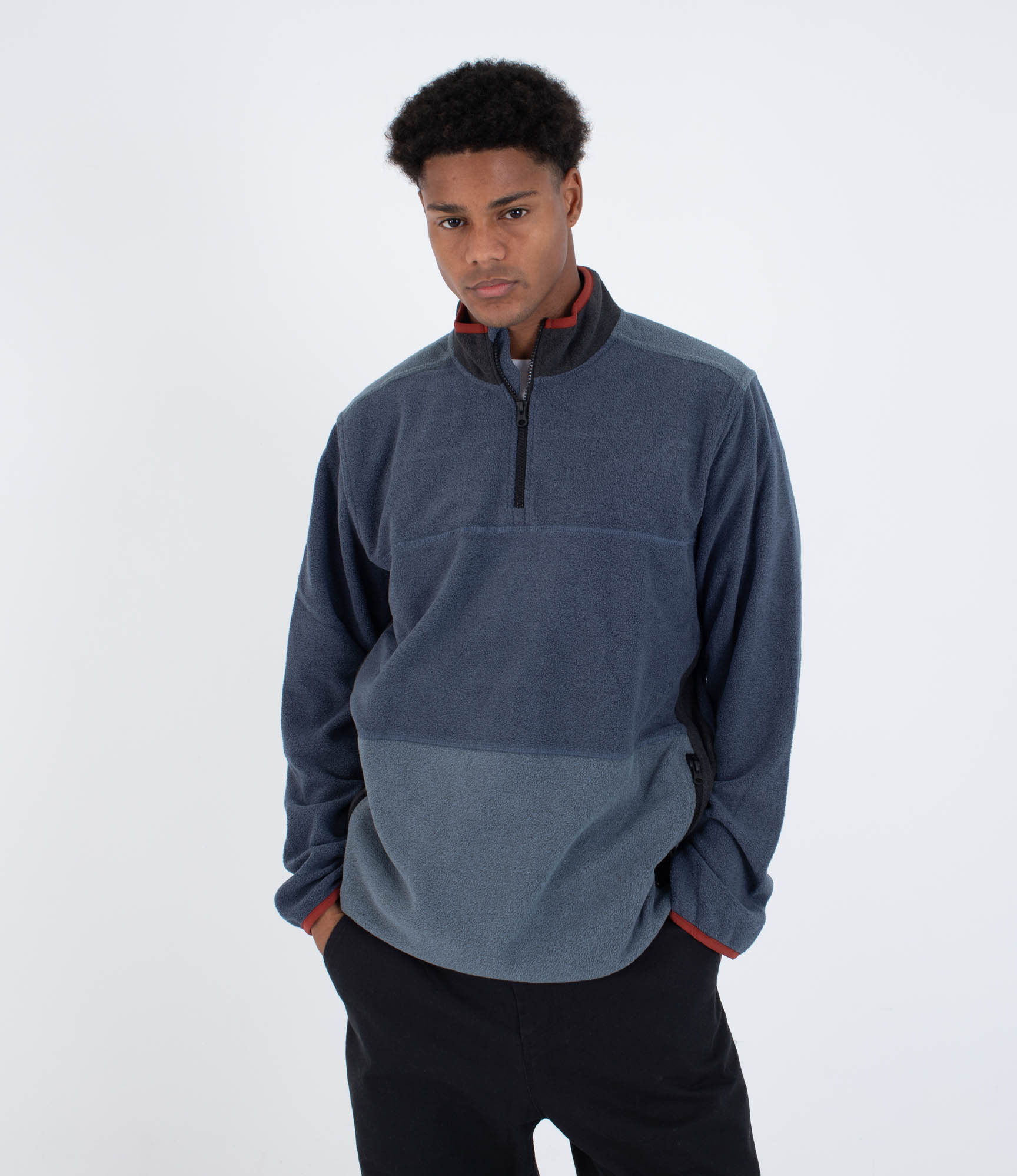 HURLEY | BLOCKED WINDCHILL MOCKNECK | פליז גברים הארלי 911