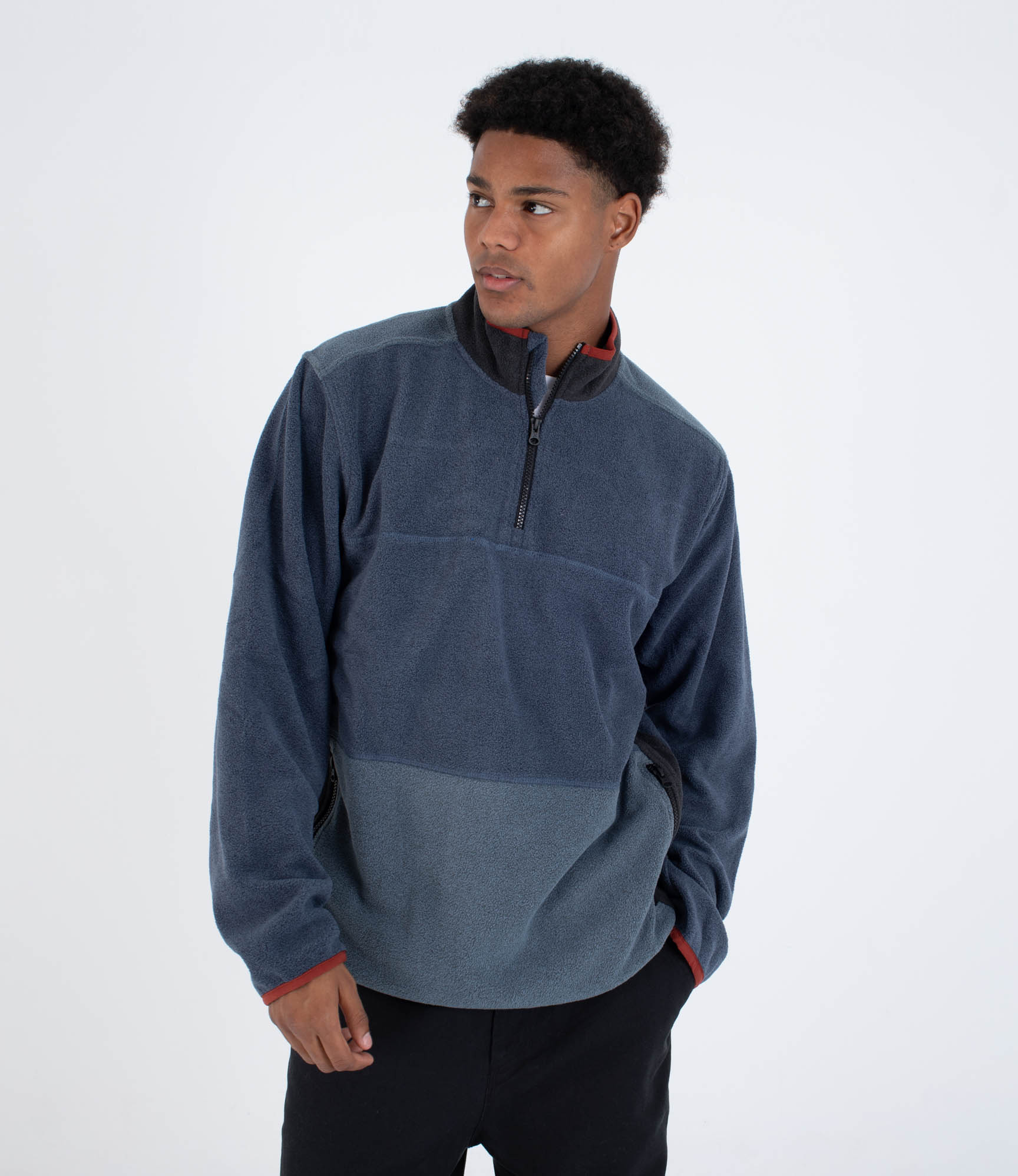 HURLEY | BLOCKED WINDCHILL MOCKNECK | פליז גברים הארלי 911