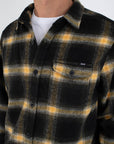HURLEY | PORTLAND HEAVYWEIGHT FLANNEL | מכופתרת פלנל ארוכה גברים הארלי 911
