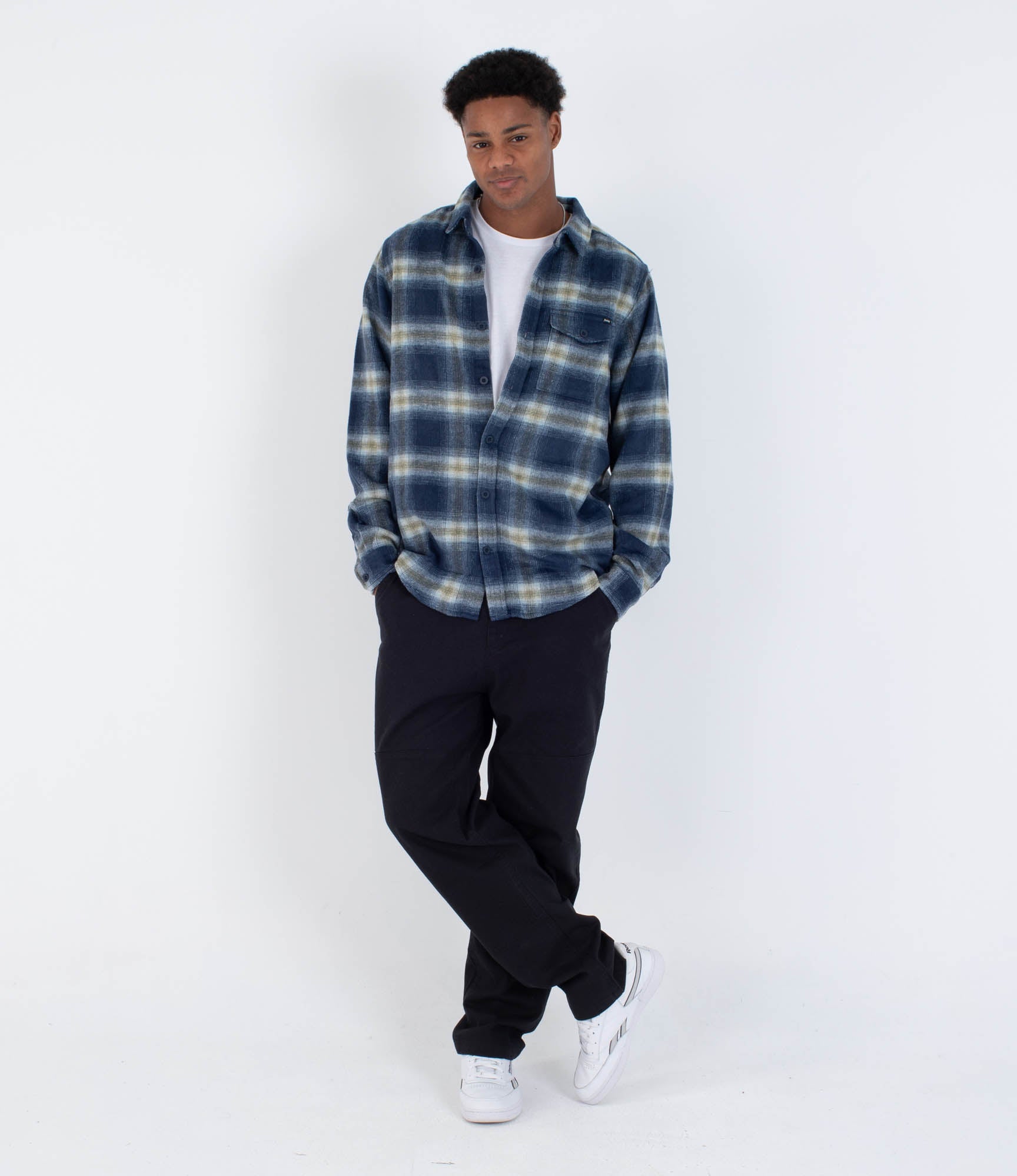 HURLEY | PORTLAND HEAVYWEIGHT FLANNEL | מכופתרת פלנל ארוכה גברים הארלי 911