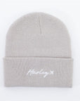 HURLEY | W SCRIPT CUFF 2.0 BEANIE | כובע צמר הארלי אפור בהיר 911