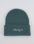 HURLEY | W SCRIPT CUFF 2.0 BEANIE | כובע צמר הארלי ירוק 911