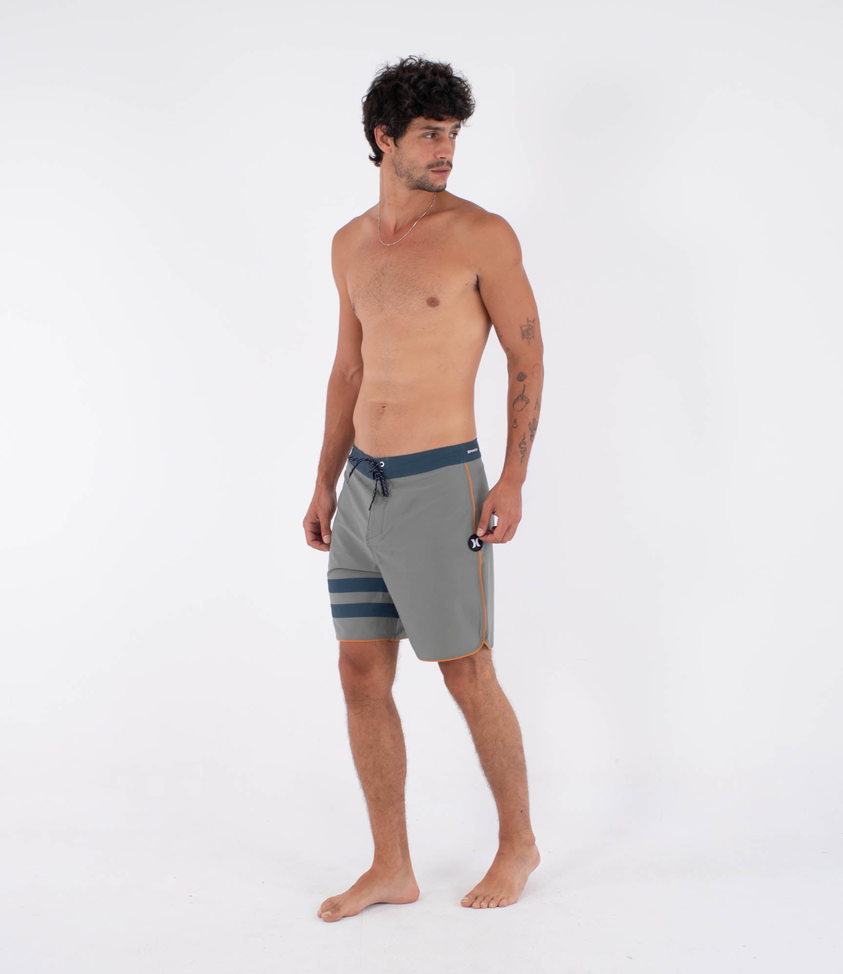 HURLEY | PHANTOM ECO BLOCK PARTY SOLID 18 GREY | מכנס גלישה בגד ים 911