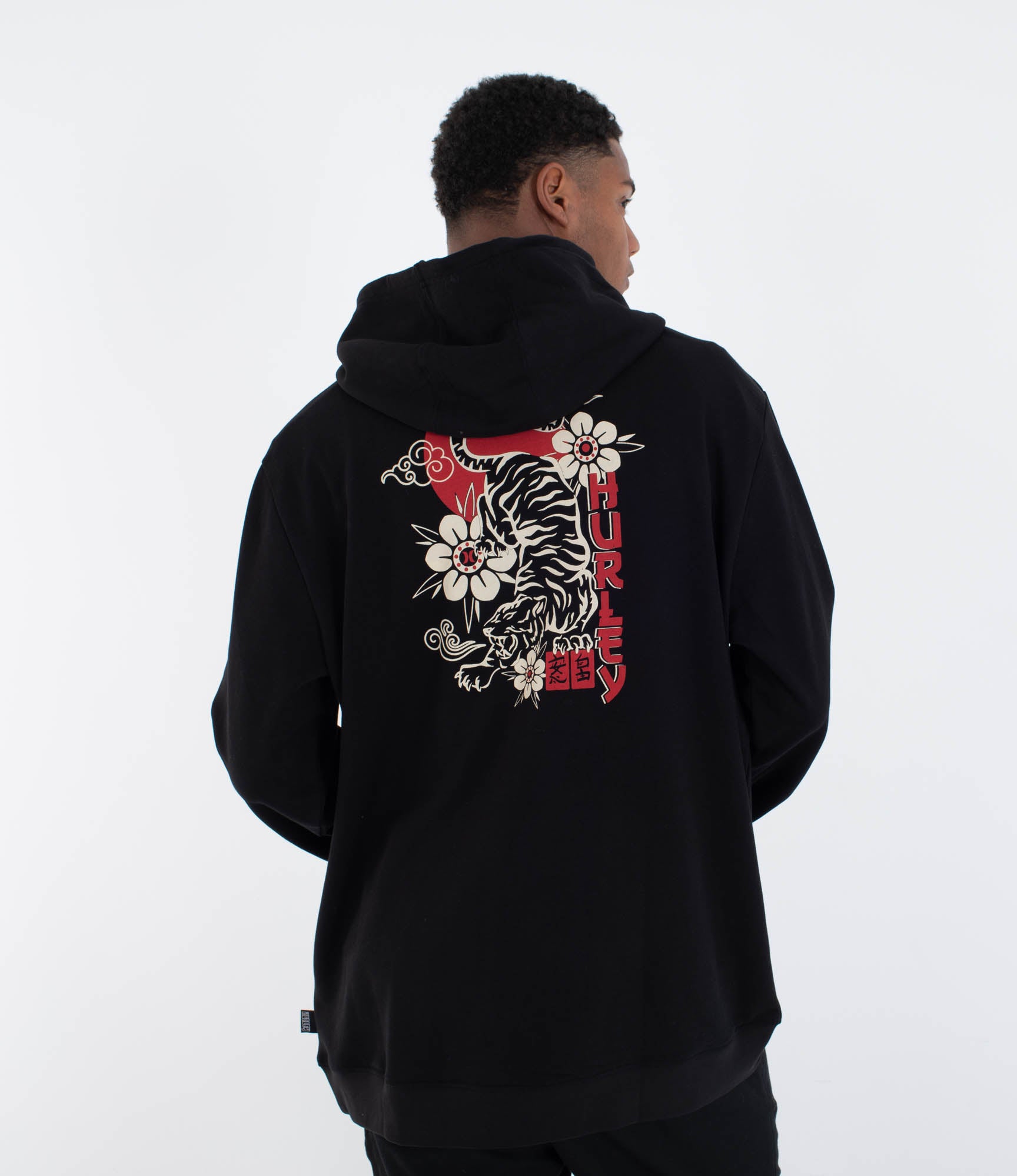 HURLEY | TATTOO ZIP FLEECE | סווטשירט פליז גברים הארלי 911