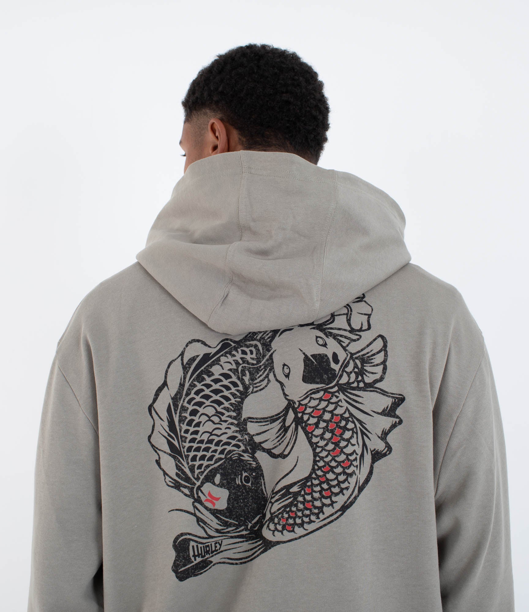 HURLEY | TATTOO ZIP FLEECE | סווטשירט פליז גברים הארלי 911