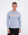 HURLEY | RASH SLIM FIT BOX LS | חולצת לייקרה תכלת 911