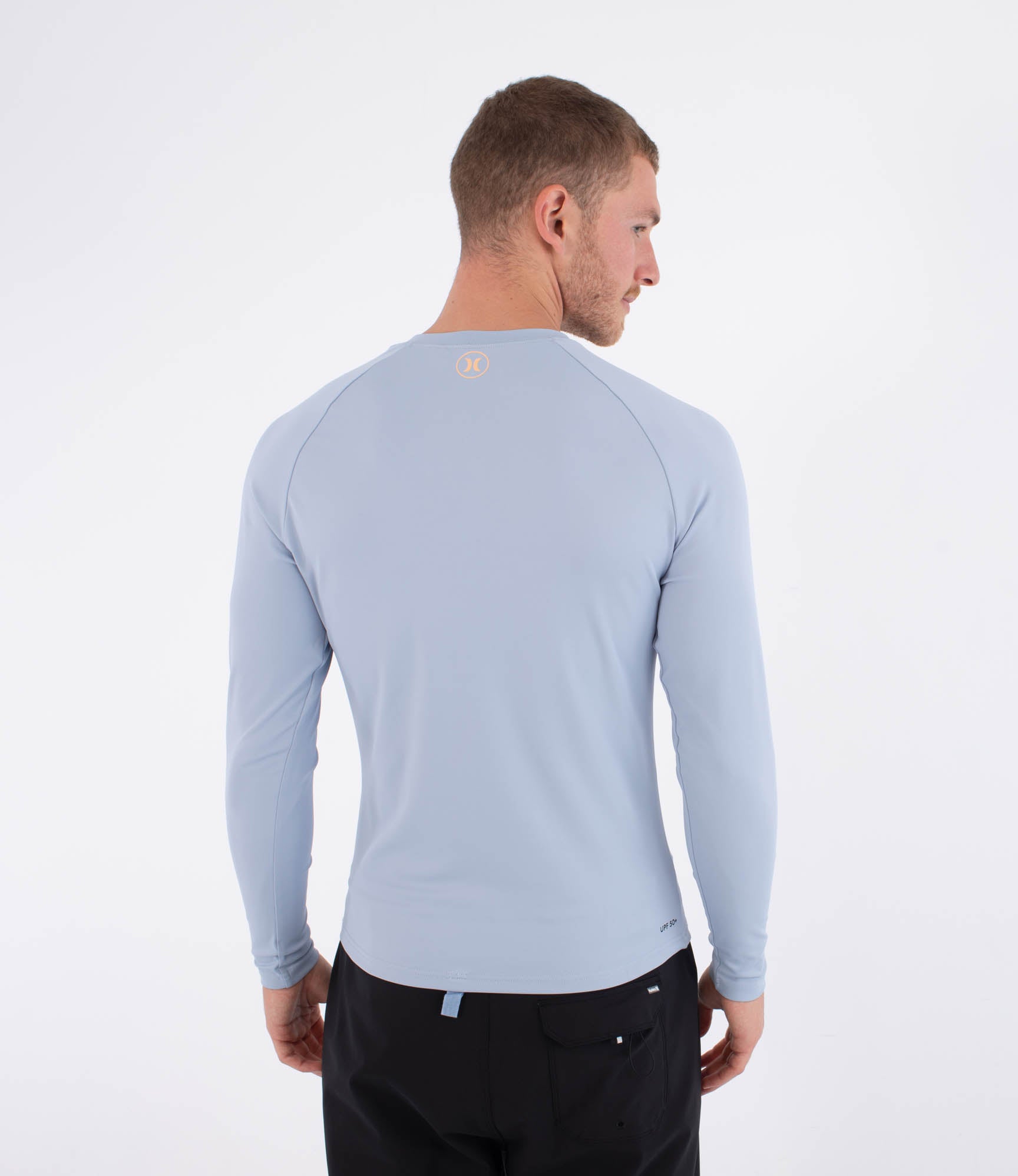 HURLEY | RASH SLIM FIT BOX LS | חולצת לייקרה תכלת 911