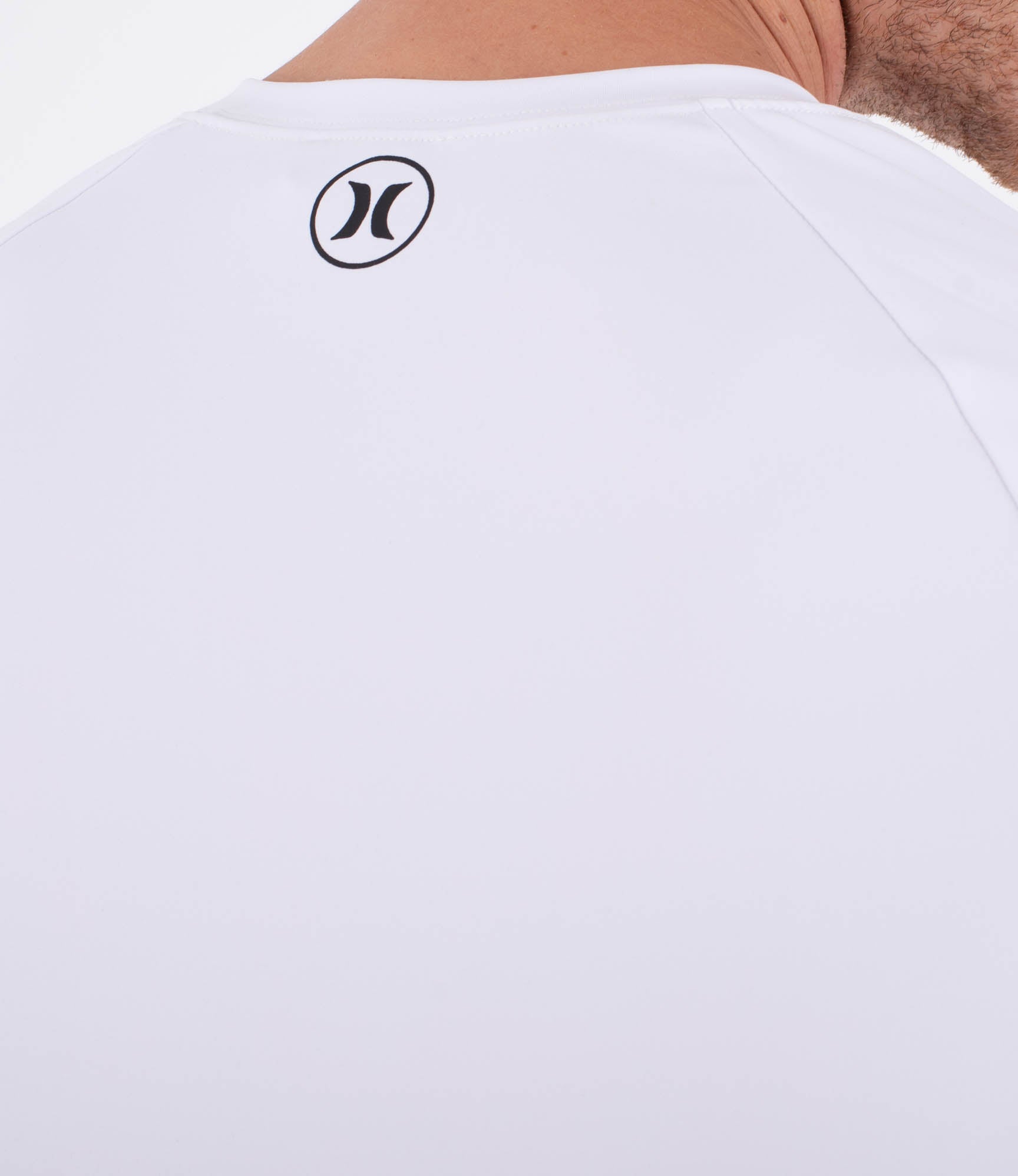 HURLEY | RASH SLIM FIT ICON CIRCLE LS | חולצת לייקרה לבנה 911