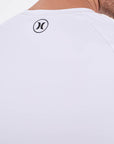 HURLEY | RASH SLIM FIT ICON CIRCLE LS | חולצת לייקרה לבנה 911