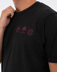 HURLEY | M SIDER BP SS TEE | חולצה שחור קצרה 911