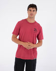 HURLEY | M SIDER BP SS TEE | חולצה קצרה בורדו 911