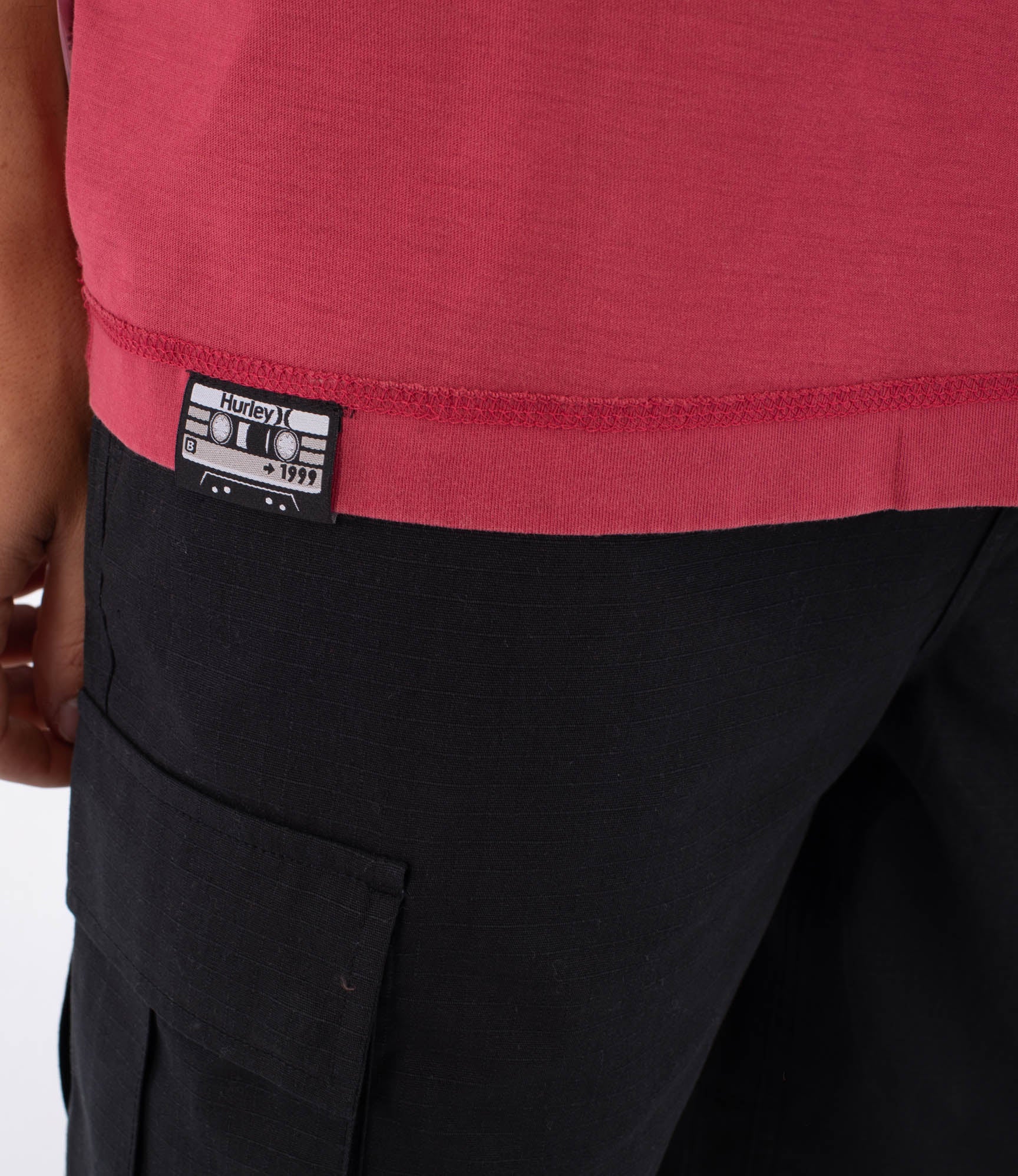 HURLEY | M SIDER BP SS TEE | חולצה קצרה בורדו 911