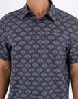 HURLEY | M WOVEN SS PRINTING PRESS ARBORE | חולצה מכופתרת קצרה 911