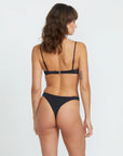 VOLCOM | Seamless Tiny Black| בגד ים נשים חלק תחתון VOLCOM