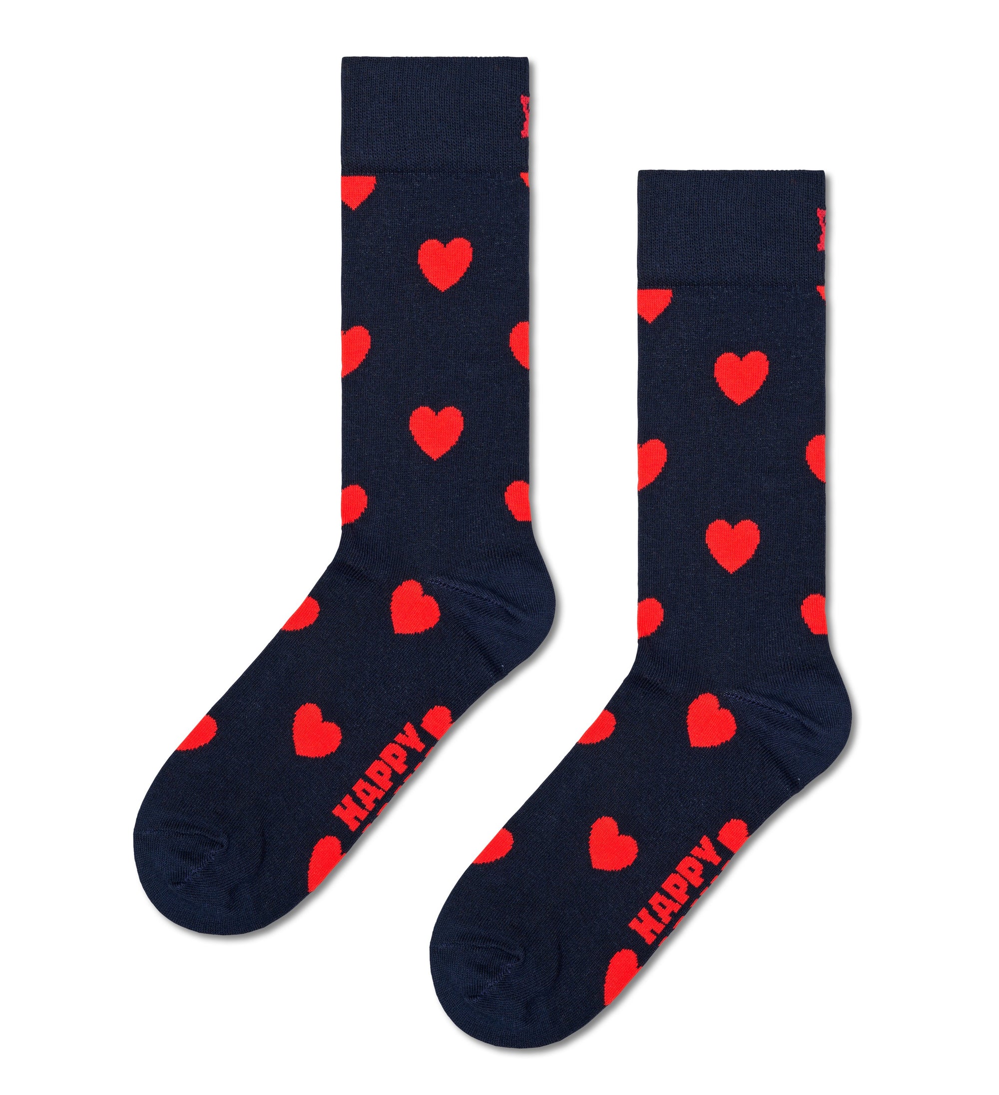 HAPPY SOCKS | HEART SOCK | האפי סוקס זוג גרביים לבבות 911
