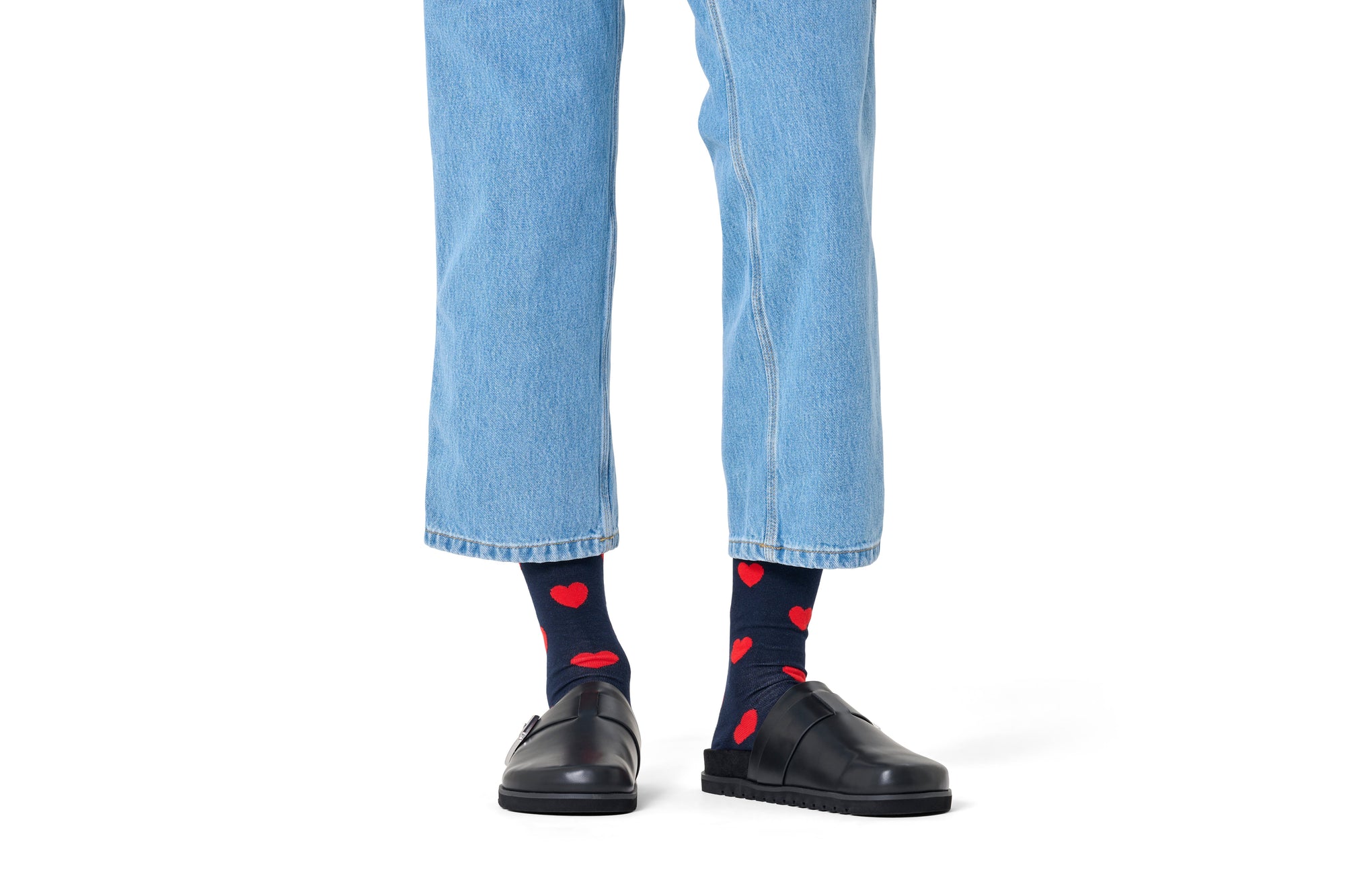HAPPY SOCKS | HEART SOCK | האפי סוקס זוג גרביים לבבות 911