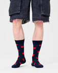 HAPPY SOCKS | HEART SOCK | האפי סוקס זוג גרביים לבבות 911