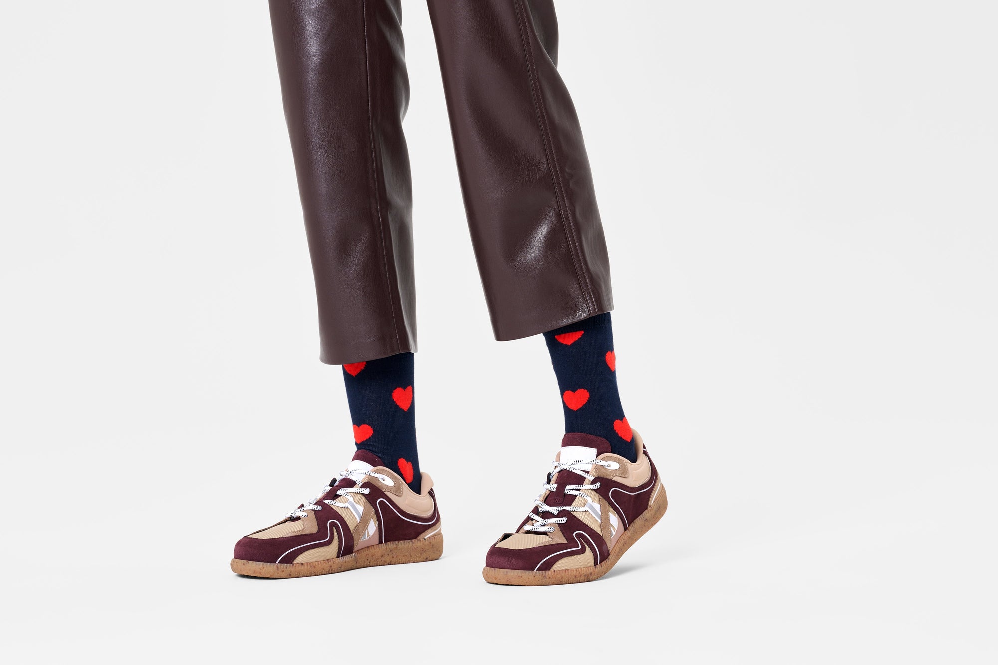 HAPPY SOCKS | HEART SOCK | האפי סוקס זוג גרביים לבבות 911