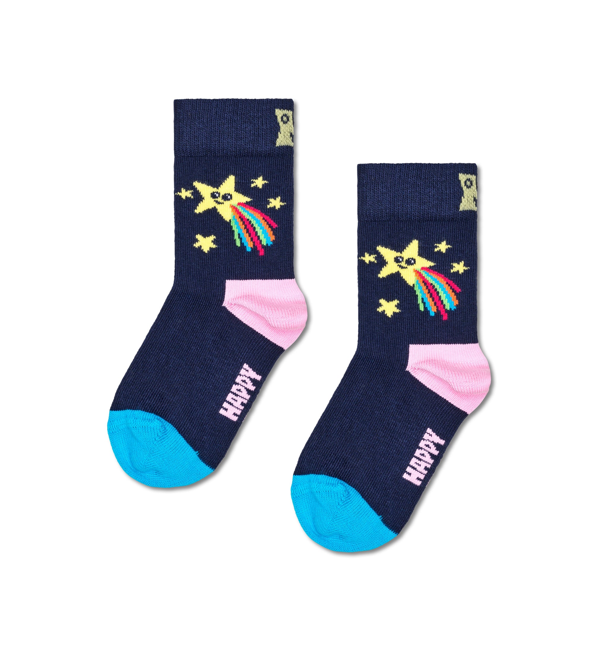 HAPPY SOCKS | KIDS SHINING STAR SOCK | האפי סוקס זוג גרביים ילדים כוכב 911