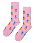 HAPPY SOCKS | LITE PINEAPPLE SOCK | האפי סוקס זוג גרביים אננס 911