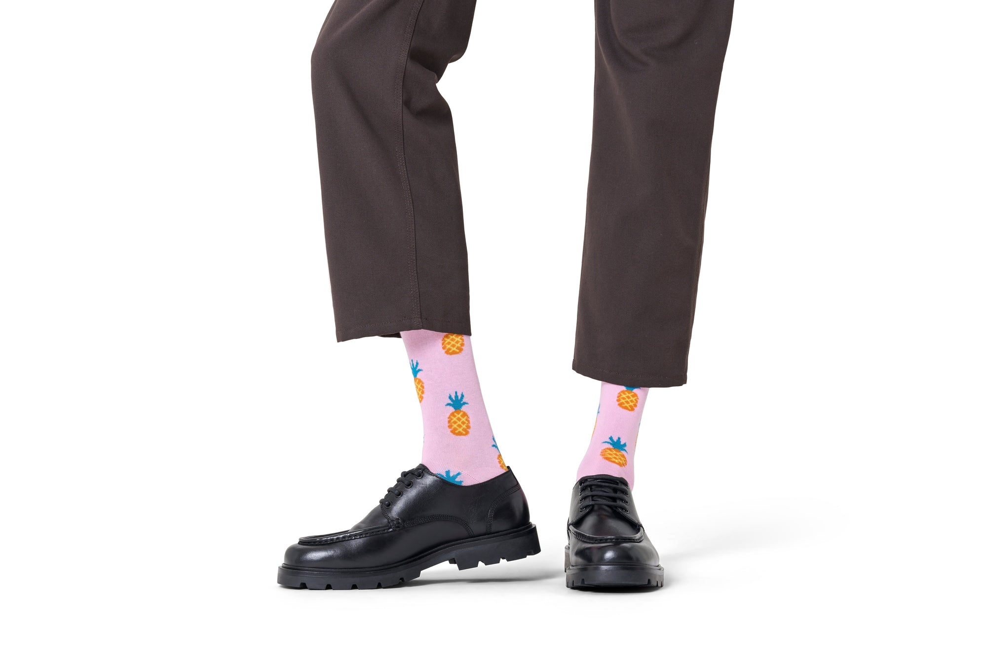 HAPPY SOCKS | LITE PINEAPPLE SOCK | האפי סוקס זוג גרביים אננס 911