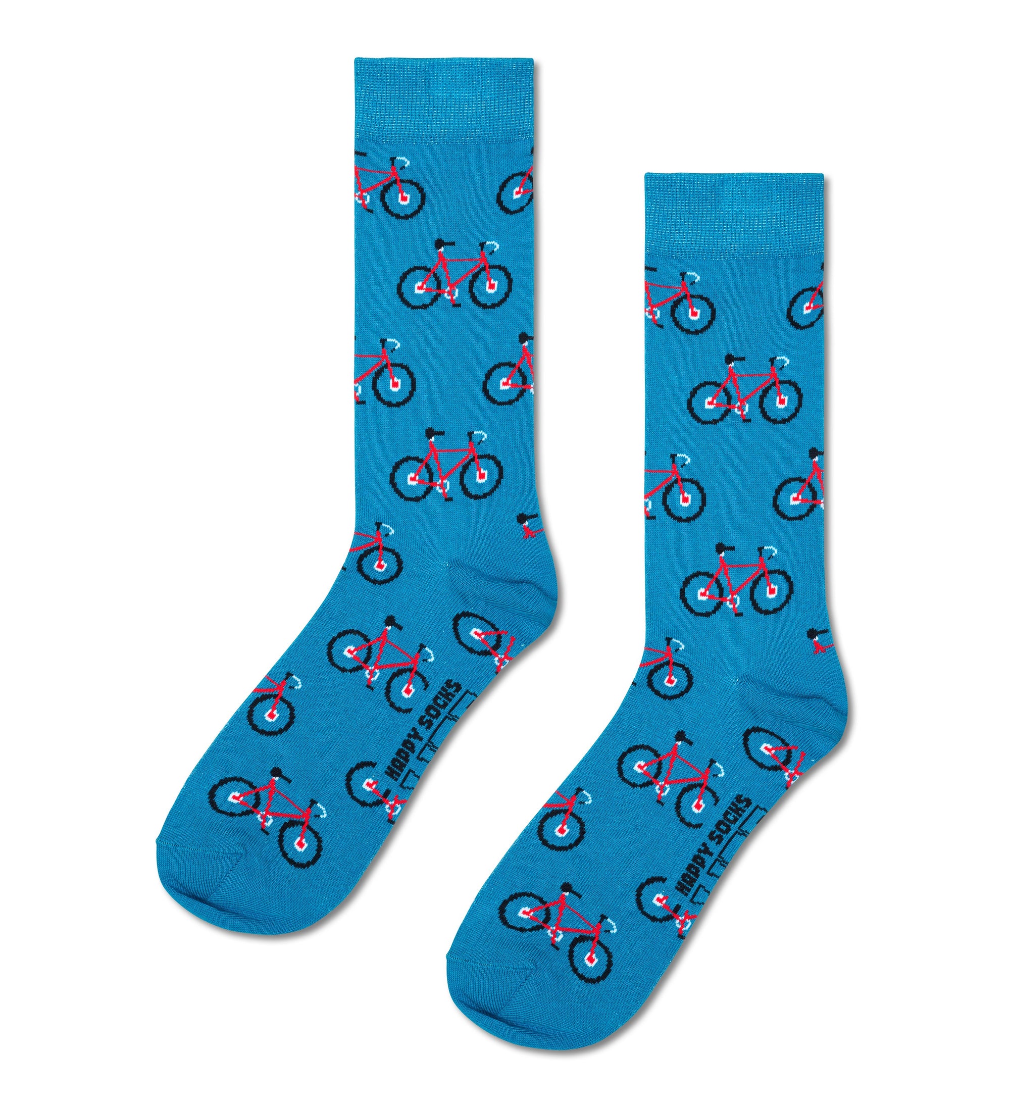 HAPPY SOCKS | LITE BICYCLE SOCK | האפי סוקס זוג גרביים אופניים 911