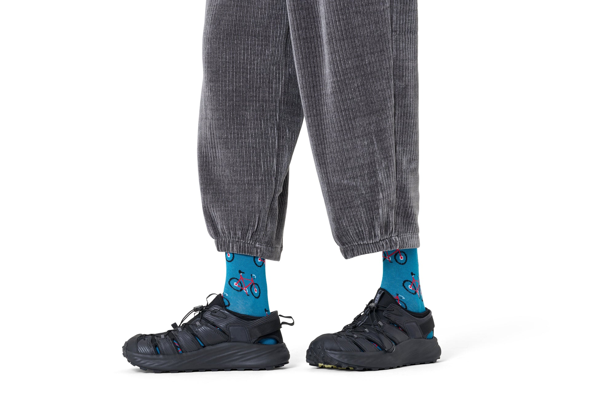HAPPY SOCKS | LITE BICYCLE SOCK | האפי סוקס זוג גרביים אופניים 911