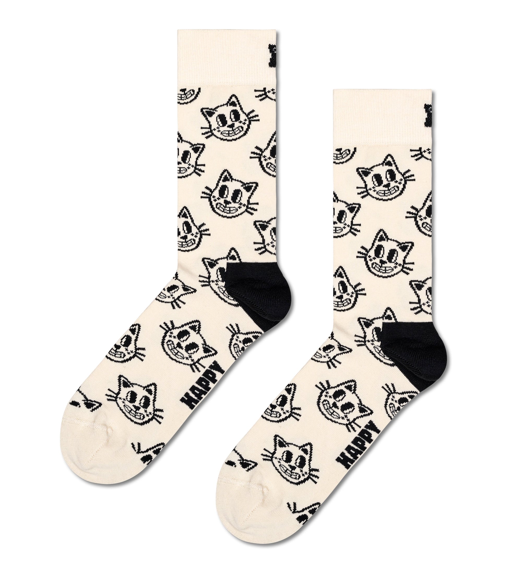 HAPPY SOCKS | CAT SOCK | האפי סוקס זוג גרביים חתול 911