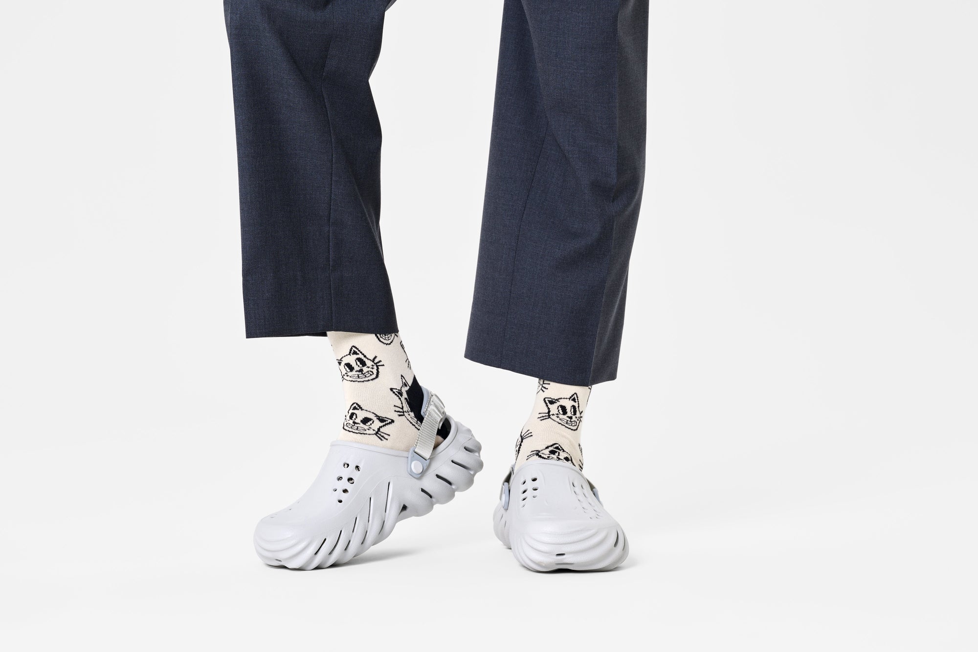 HAPPY SOCKS | CAT SOCK | האפי סוקס זוג גרביים חתול 911
