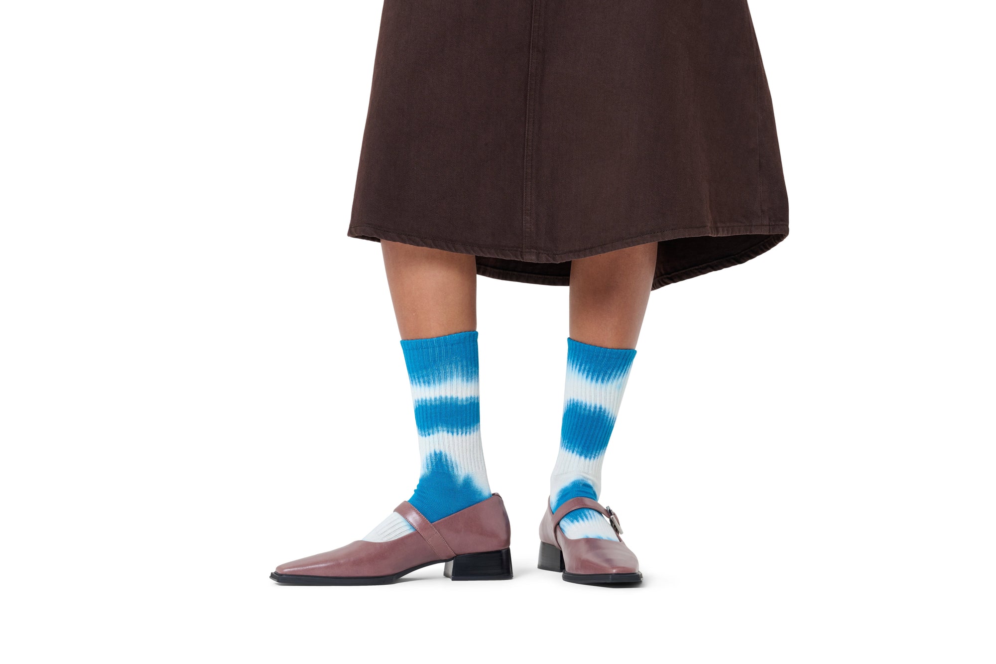 HAPPY SOCKS | TIE-DYE STRIPE SNEAKER SOCK | האפי סוקס זוג גרביים טאי דאי 911