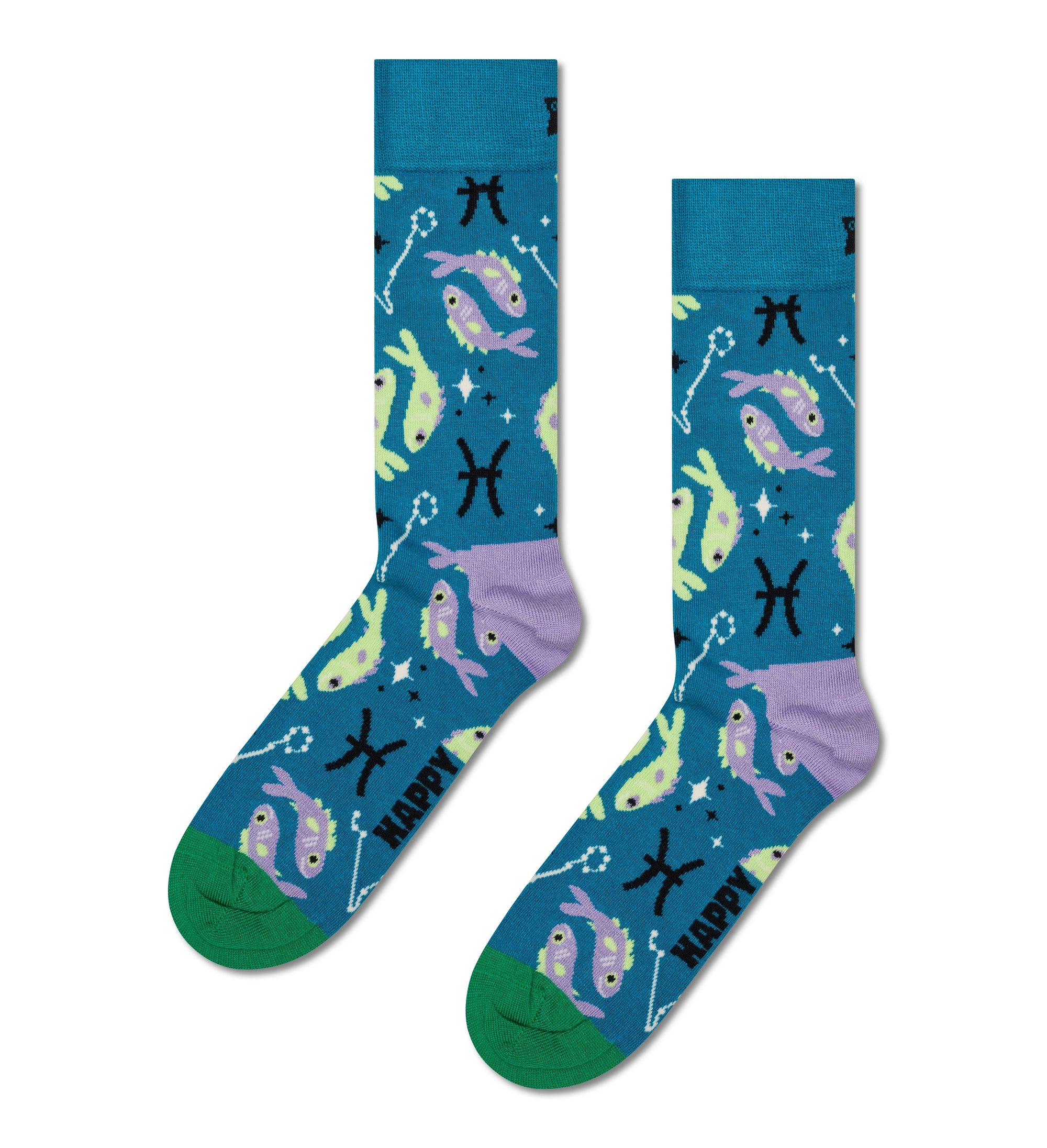 HAPPY SOCKS | PISCES SOCK | האפי סוקס זוג גרביים מזל דגים 911